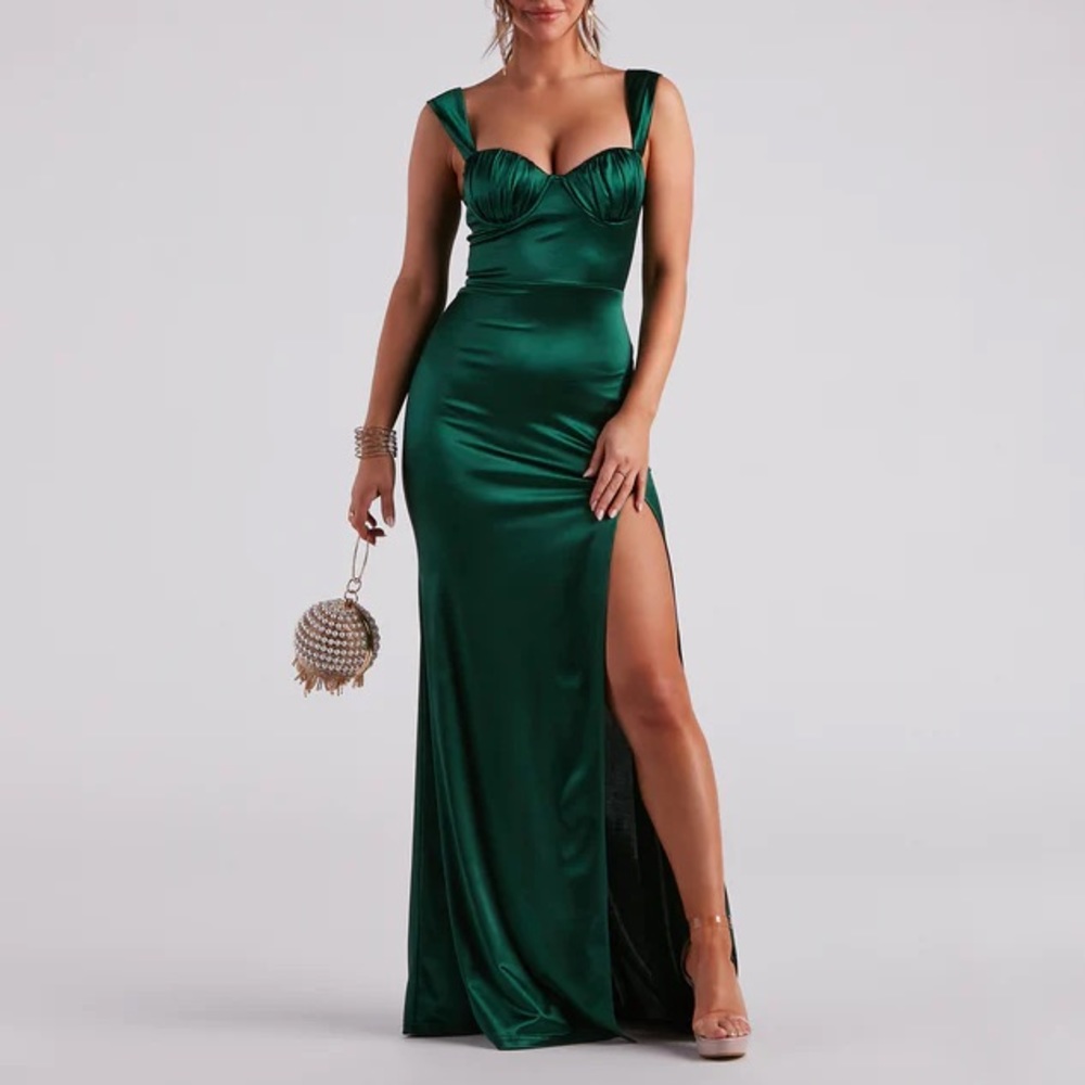 Windsor Green Floor Length Dress